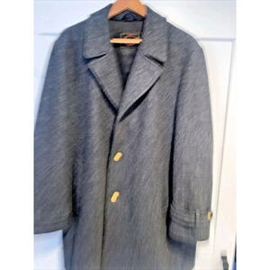 Botany 500 Made in USA Wool blend 46 Regular Men Trench Coat.